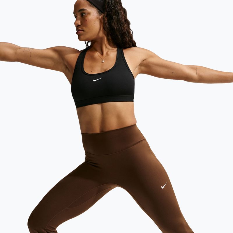Dámské legíny Nike One High Waisted Flared cacao wow/white 7