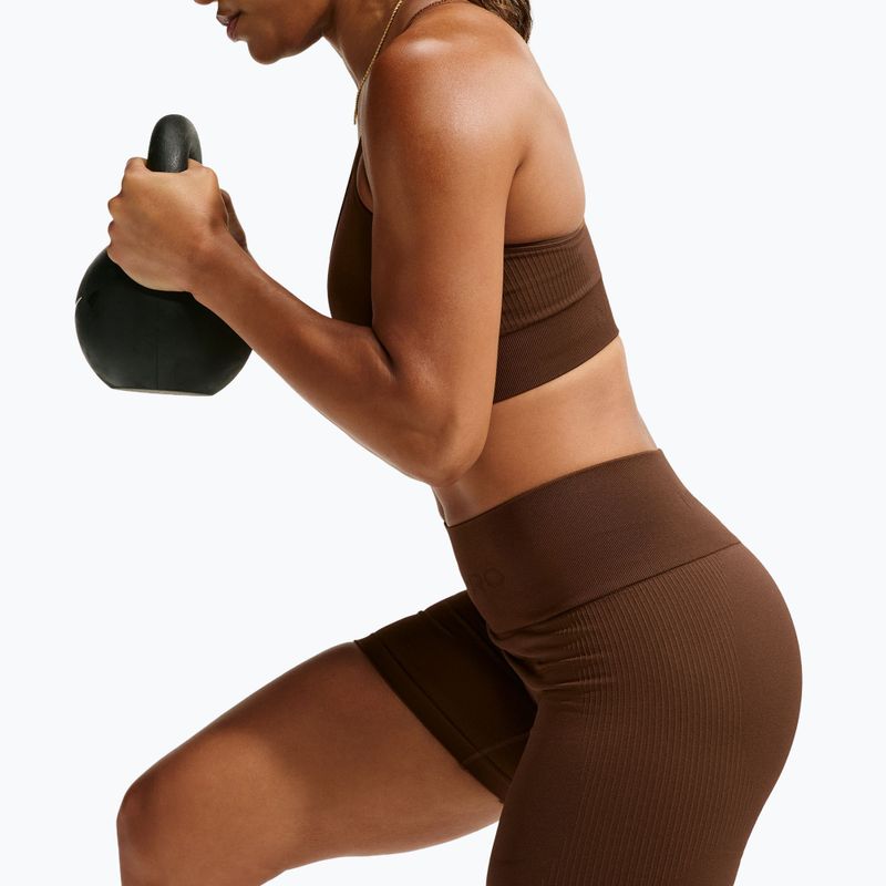 Dámské šortky Nike Pro Seamless High-Waisted Biker 5" cacao wow 5