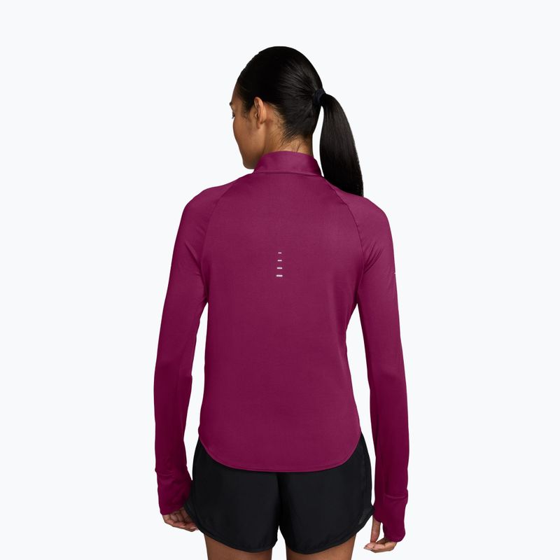 Dámská běžecká mikina Nike Swift Dri-FIT UV 1/4-Zip true berry 2