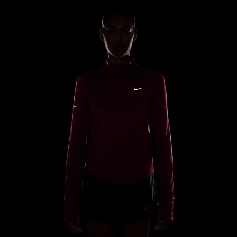 Dámská běžecká mikina Nike Swift Dri-FIT UV 1/4-Zip true berry 4