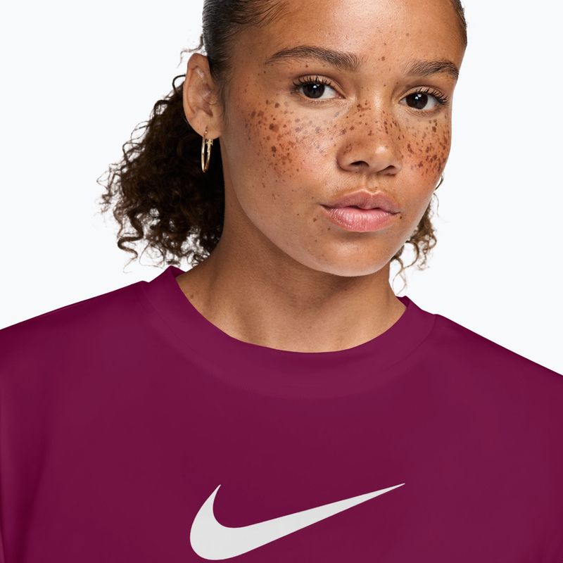 Dámské tréninkové tričko Nike Pro Dri-Fit Loose true berry/white 3
