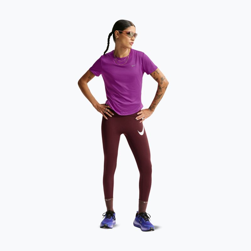 Dámské běžecké legíny Nike Tempo Swoosh Run High-Waisted 7/8 mystic dates/white 2