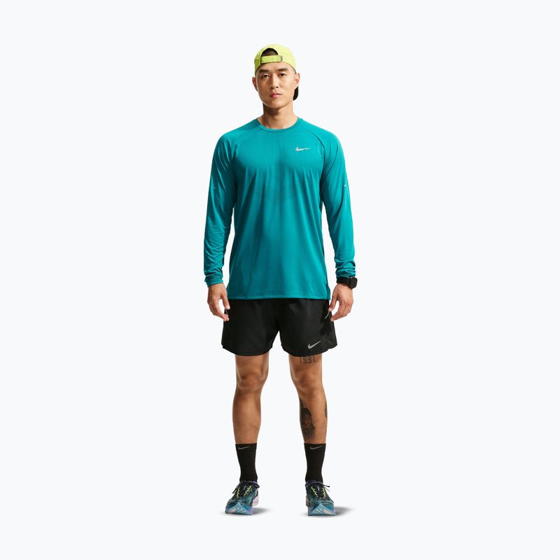 Pánské běžecké tričko Longsleeve Nike Stride bright spruce 2