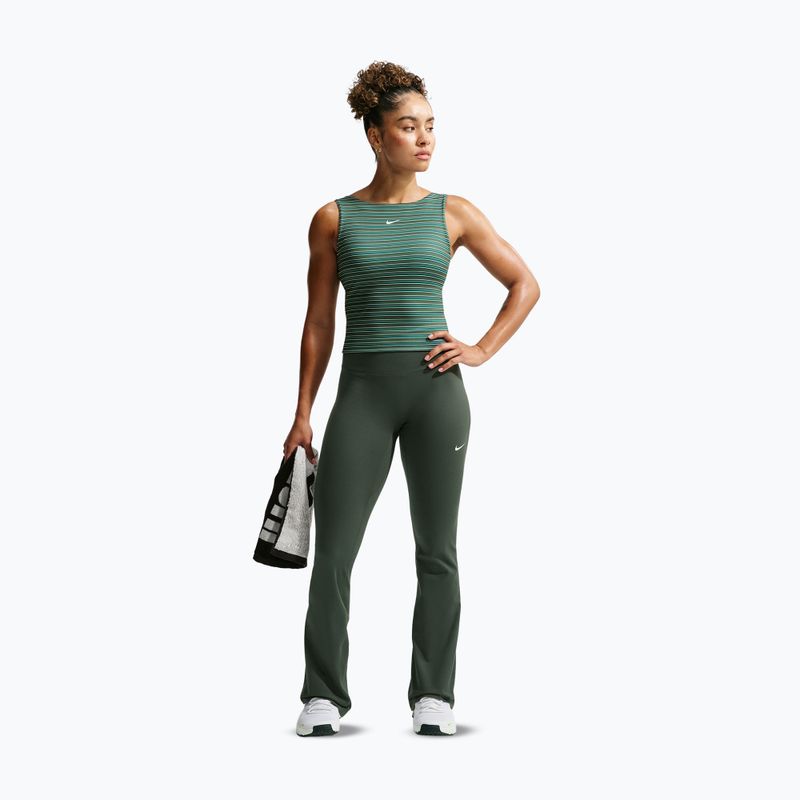 Dámské legíny Nike One High Waisted Flared camo green/white 2