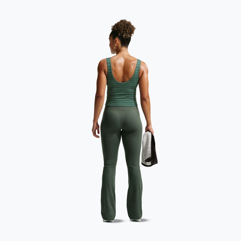 Dámské legíny Nike One High Waisted Flared camo green/white 3