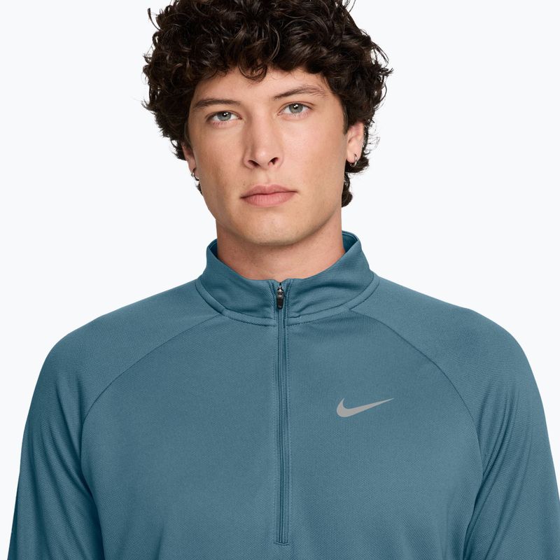 Pánská běžecká mikina Nike Miler Dri-Fit UV 1/2 Zip smokey blue 3