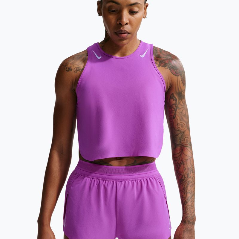 Dámské běžecké šortky Nike AeroSwift Dri-Fit ADV Mid-Rise 3" vivid purple/purple pulse 4