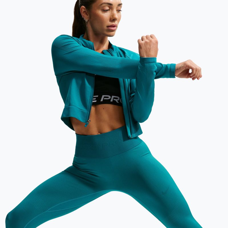 Dámské legíny Nike Pro Seamless High-Waisted 7/8 bright spruce 4