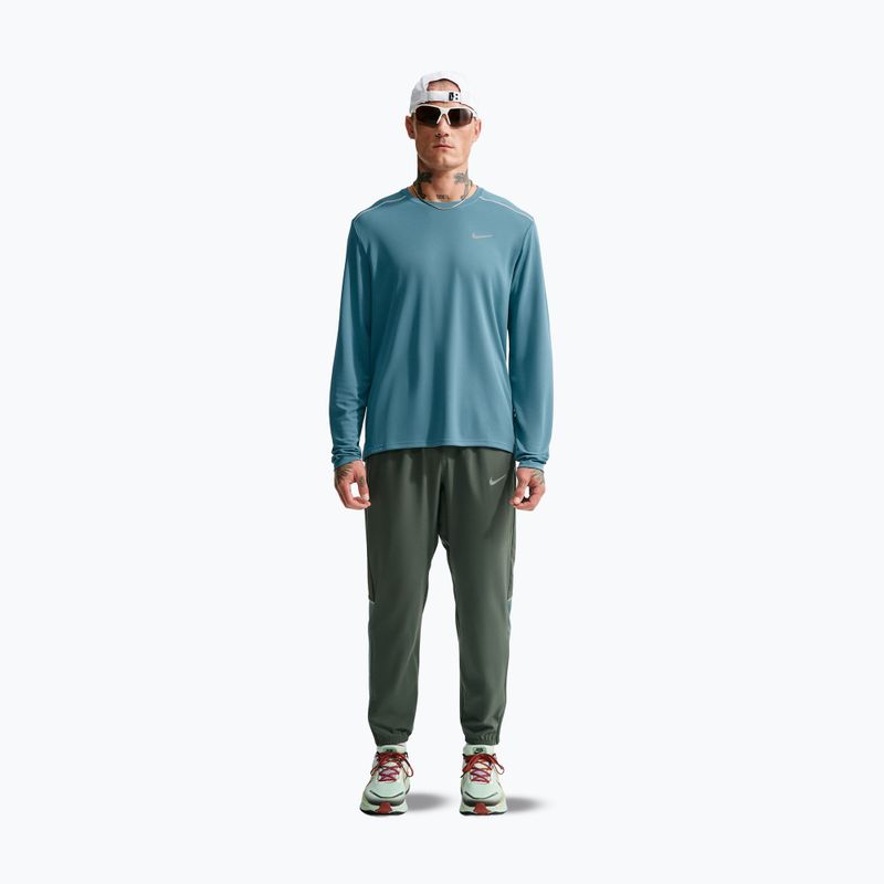 Pánské běžecké tričko Longsleeve Nike Miler Dri-Fit UV smokey blue 2
