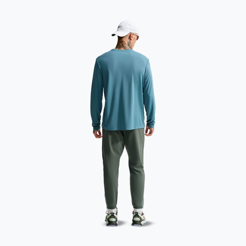 Pánské běžecké tričko Longsleeve Nike Miler Dri-Fit UV smokey blue 3