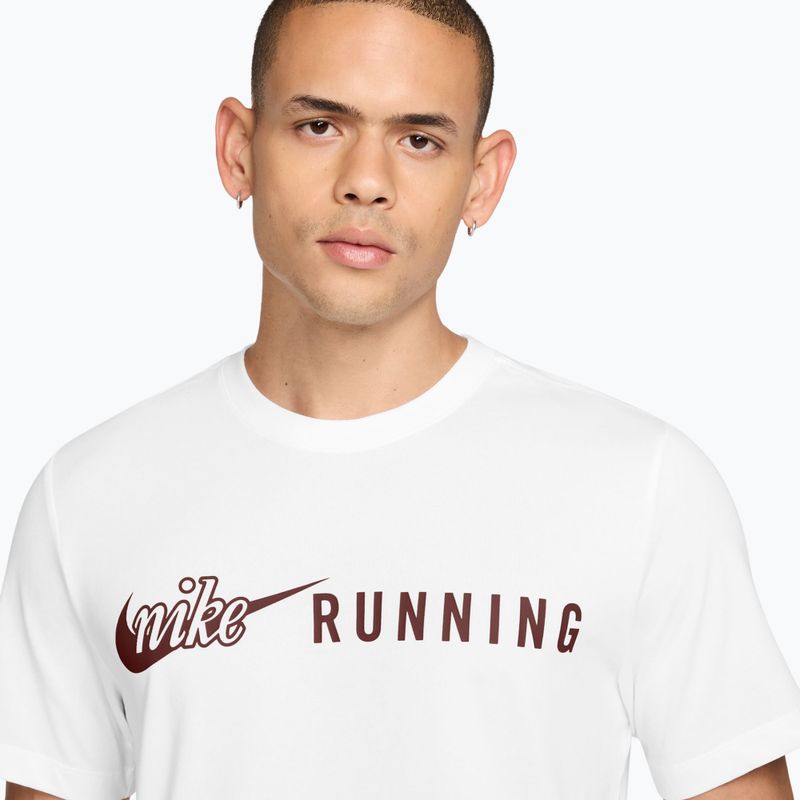 Pánské běžecké tričko Nike Dri-Fit Running T-Shirt white/mystic dates 3