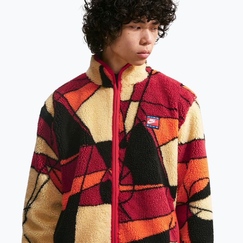Pánská bunda Nike Club Winterized Full-Zip university red/soft yellow/black 4