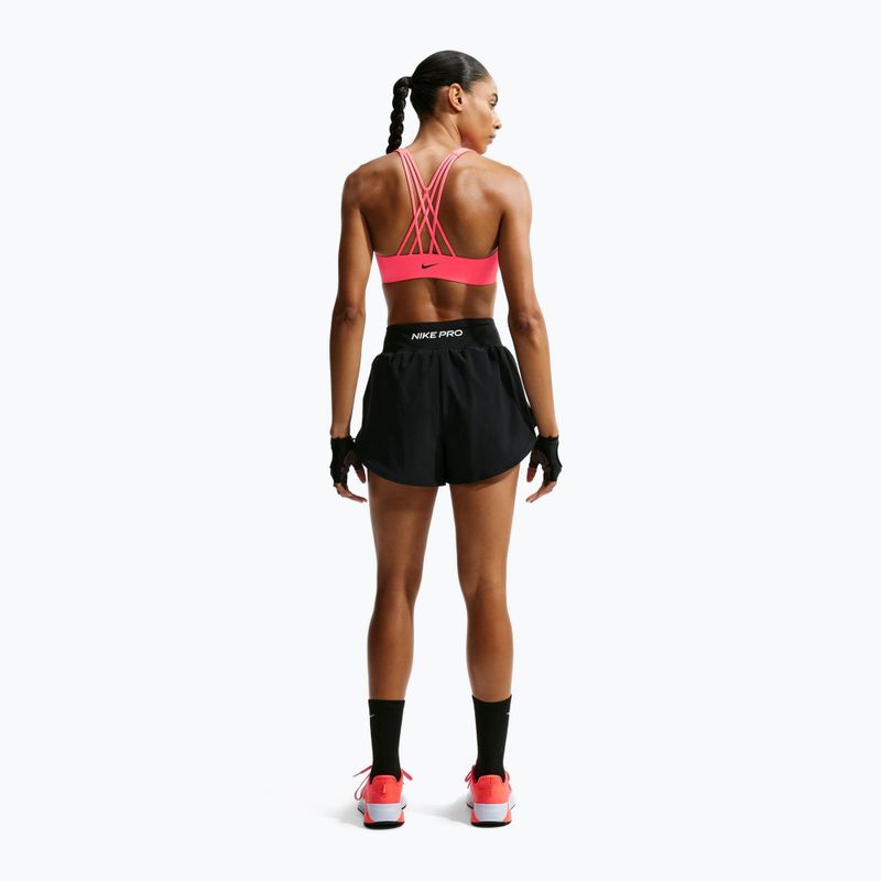 Sportovní podprsenka Nike Indy Strappy laser crimson/black 3