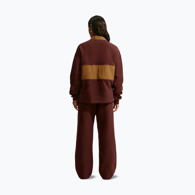 Dámská mikina Nike Studio Fleece Medium Weight mystic dates/light british tan/sail 3
