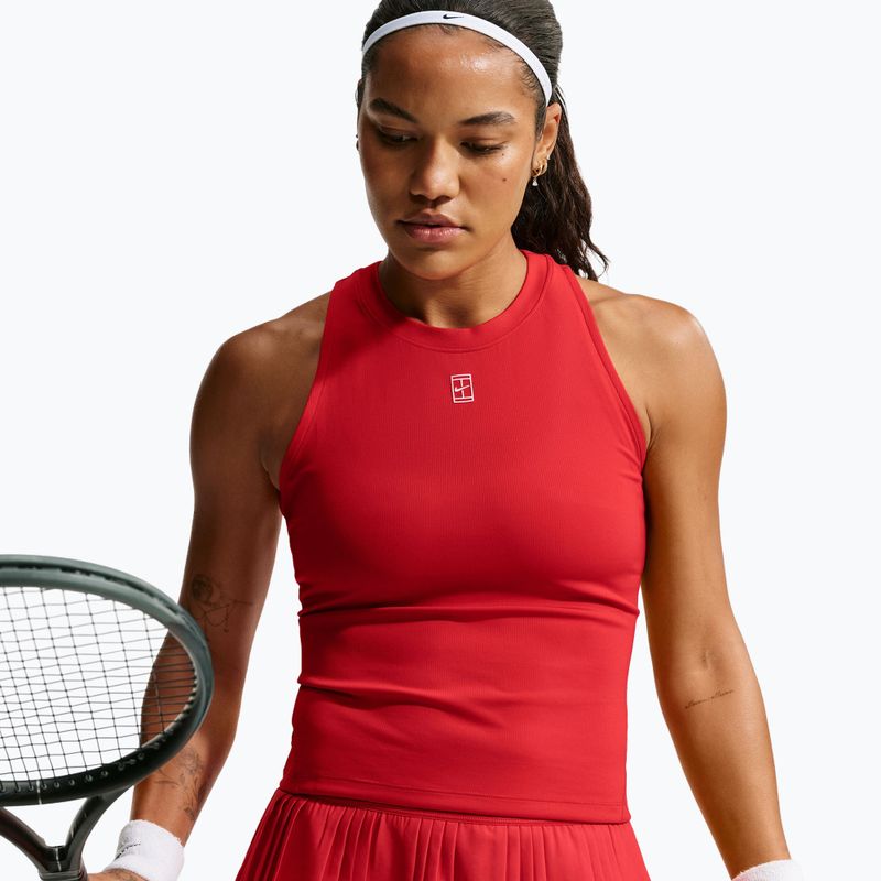Dětské tenisové tričko Nike Court Advantage university red/white 4
