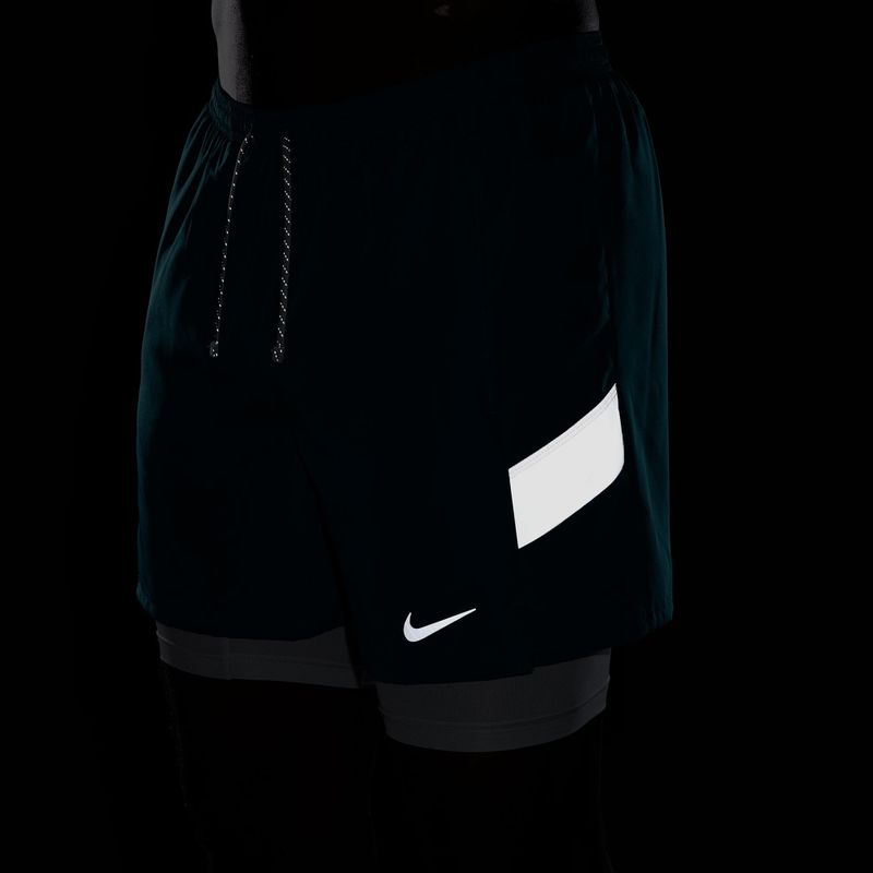 Pánské běžecké šortky Nike Miler Dri-Fit 2in1 5" bright spruce 5