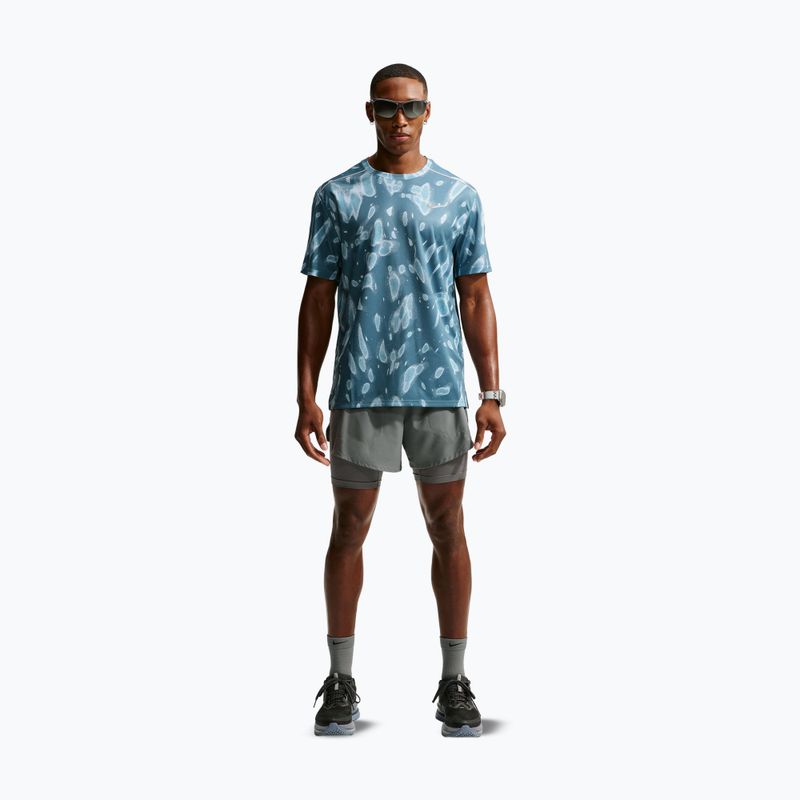 Pánské běžecké tričko Nike Miler Dri-Fit UV smokey blue 2