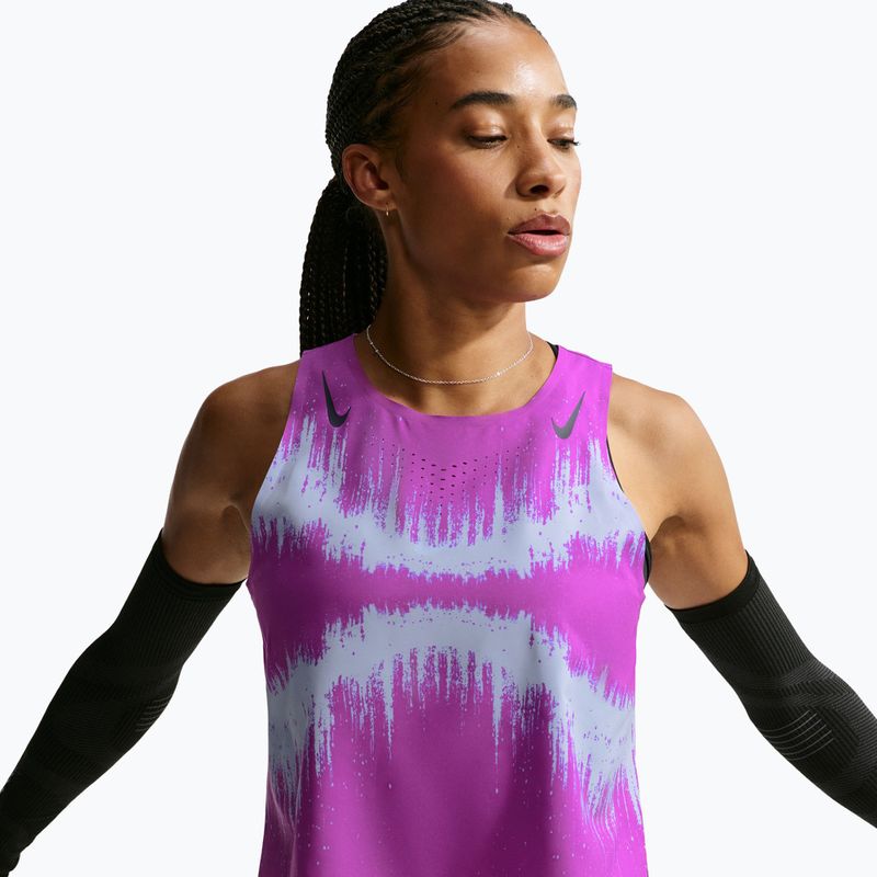 Dámské běžecké tričko Nike AeroSwift vivid purple/purple dynasty 4