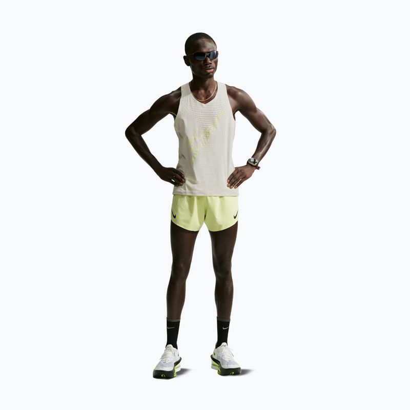Pánské běžecké tričko Nike AeroSwift Light Bone