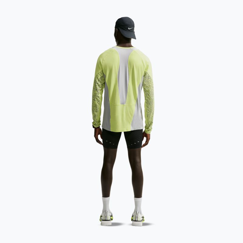 Pánské běžecké tričko Longsleeve Nike Stride light lemon twist/grey fog 3