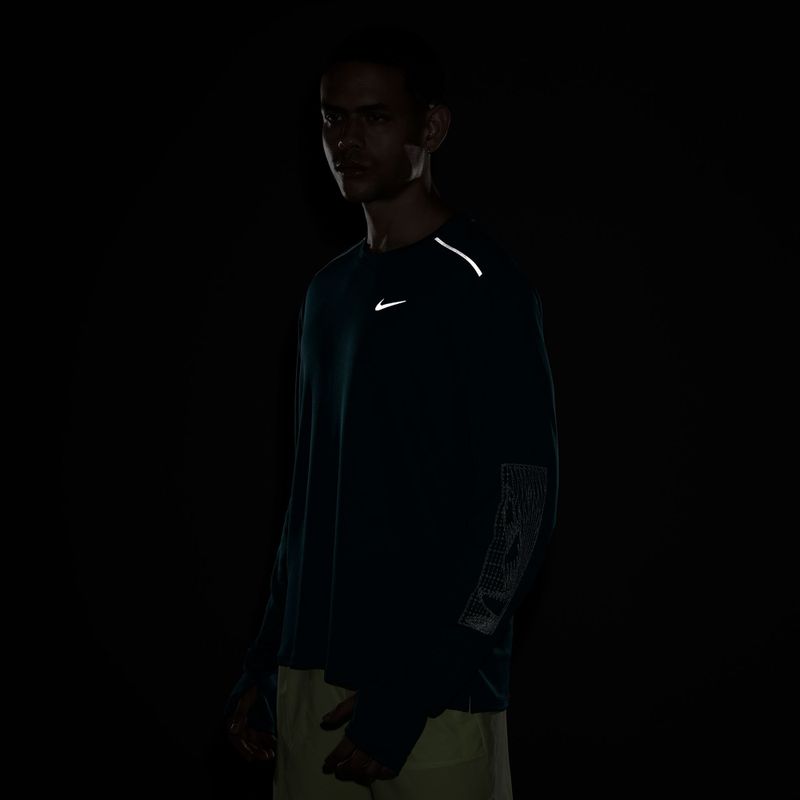 Pánské běžecké tričko Longsleeve Nike Miler bright spruce 4