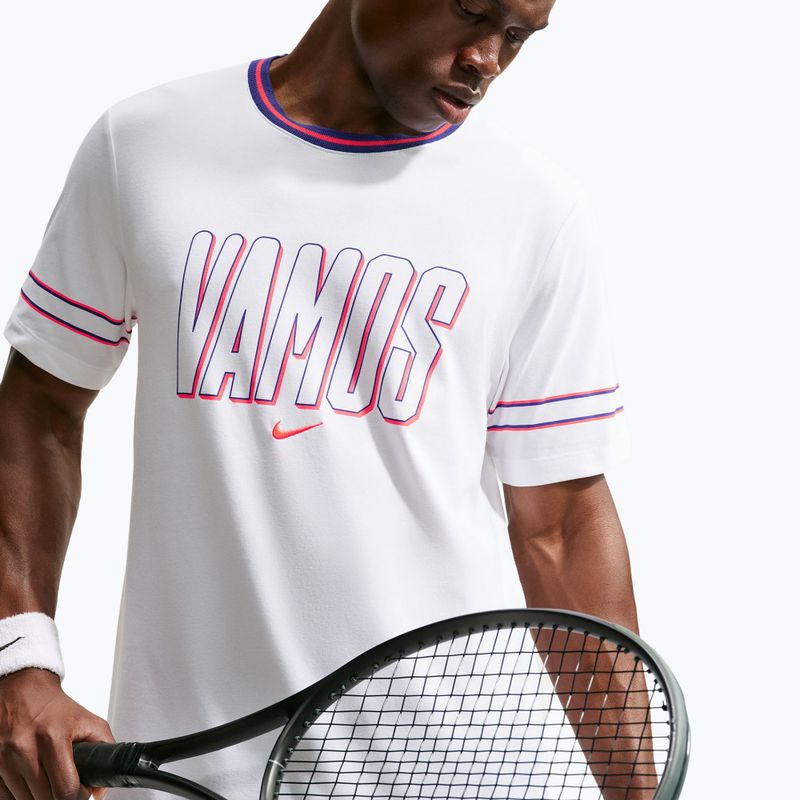 Pánské tričko na lezení Nike Court Dri-FIT Cotton white 4