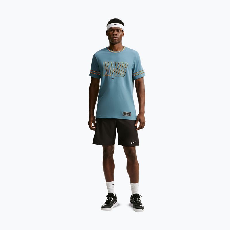 Pánské tričko na lezení Nike Court Dri-FIT Cotton smokey blue 2