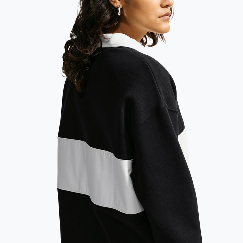 Dámská mikina Nike Studio Fleece Medium Weight total black/sail/sail 6