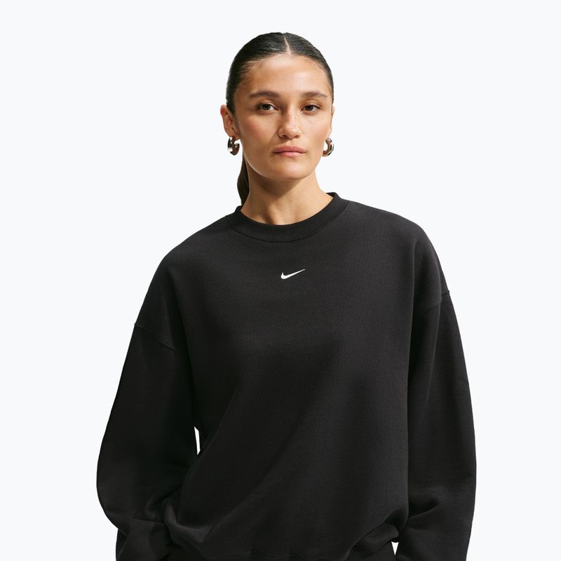 Dámská mikina Nike Studio Fleece Medium Weight total black/sail 4