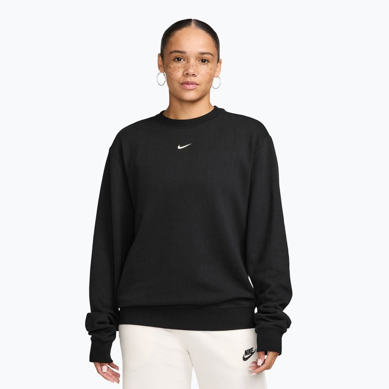 Dámská mikina Nike Studio Fleece Lightweight total black/sail