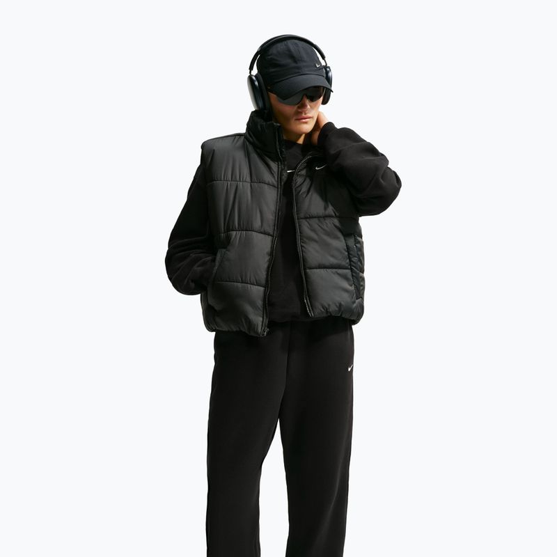 Dámské kalhoty Nike Studio Fleece Medium Weight total black/sail 4