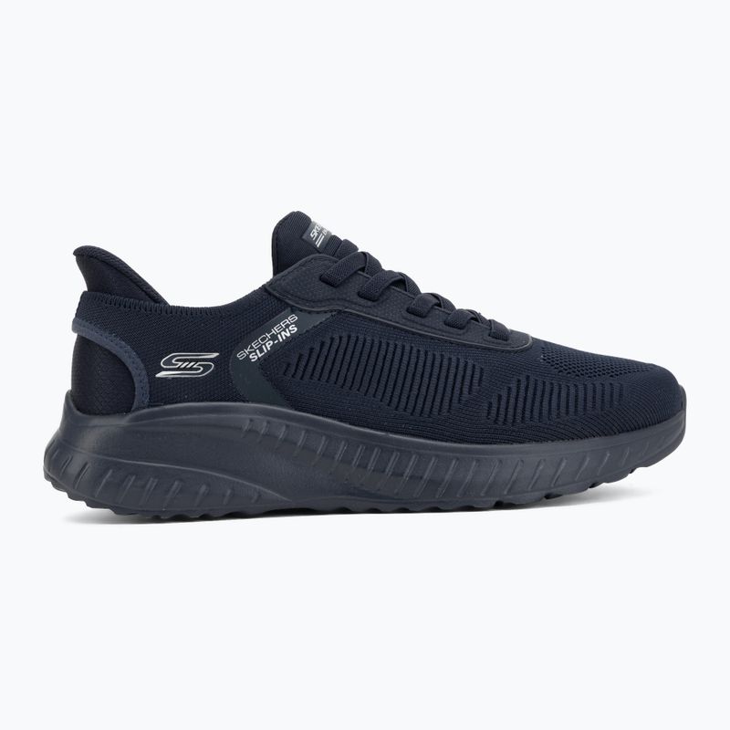 Pánské boty SKECHERS Bobs Squad Chaos Solid Step blue 2