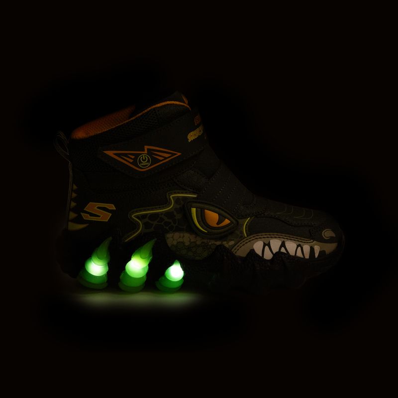 Dětské sněhule SKECHERS Skech-O-Saurus Lights 2.0 green 8
