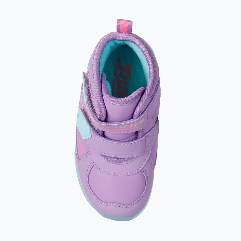 Dětské boty SKECHERS Illumi-Brights Polar Steppers lavander/multi 13