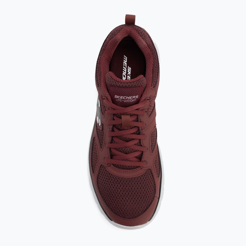 Pánské boty SKECHERS Burns Agoura burgundy 5