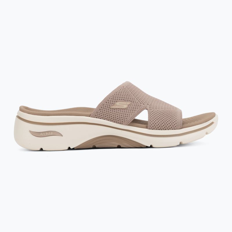 Dámské pantofle SKECHERS Go Walk Arch Fit 2.0 Dakota brown 2