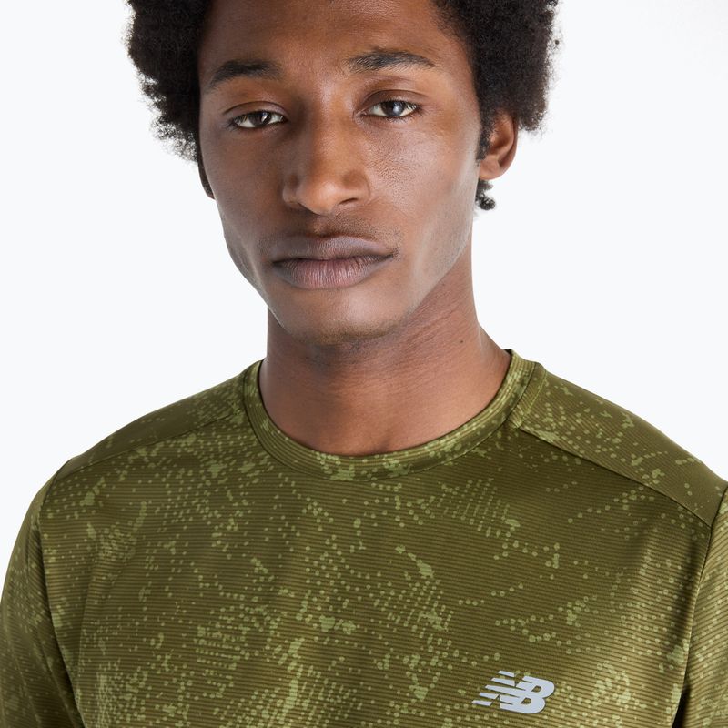Pánské tričko na lezení New Balance Essentials Printed T-Shirt wakame/sport green 4