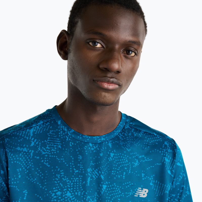 Pánské tričko na lezení New Balance Essentials Printed T-Shirt streamsong 4