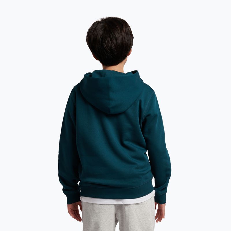 Dětská mikina New Balance Brush Back Small Logo Hoodie medusa green 3