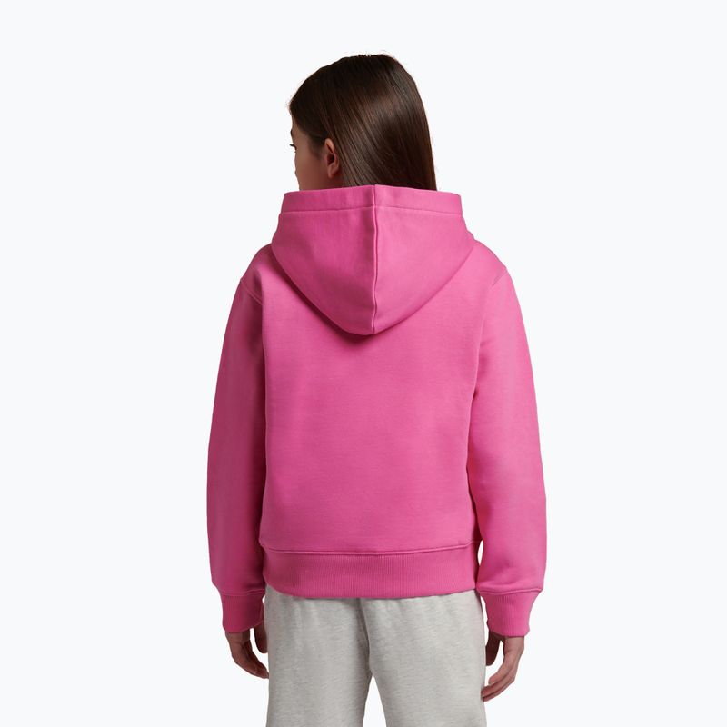 Dětská mikina New Balance FT Stacked Logo Hoodie pink satin 3