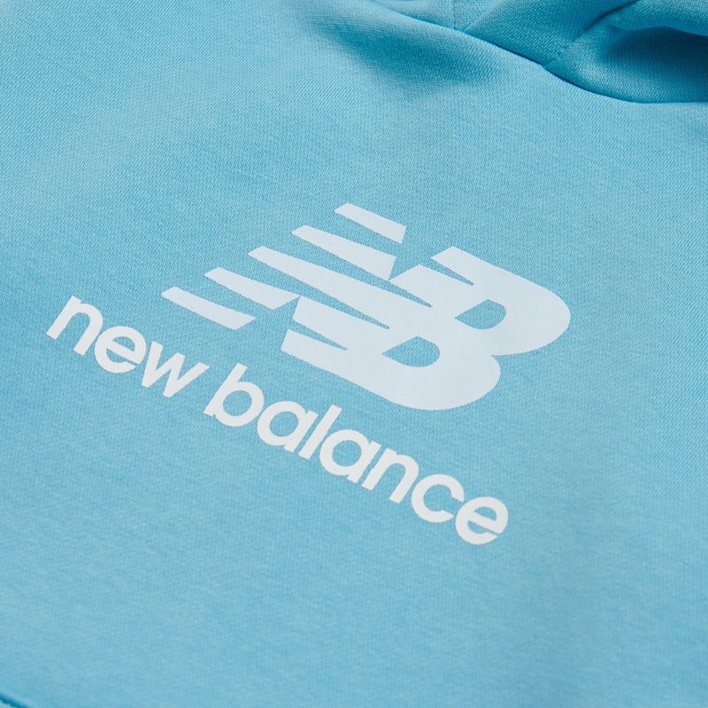 Dětská mikina New Balance BB Stacked Logo Hoodie taffy blue 3