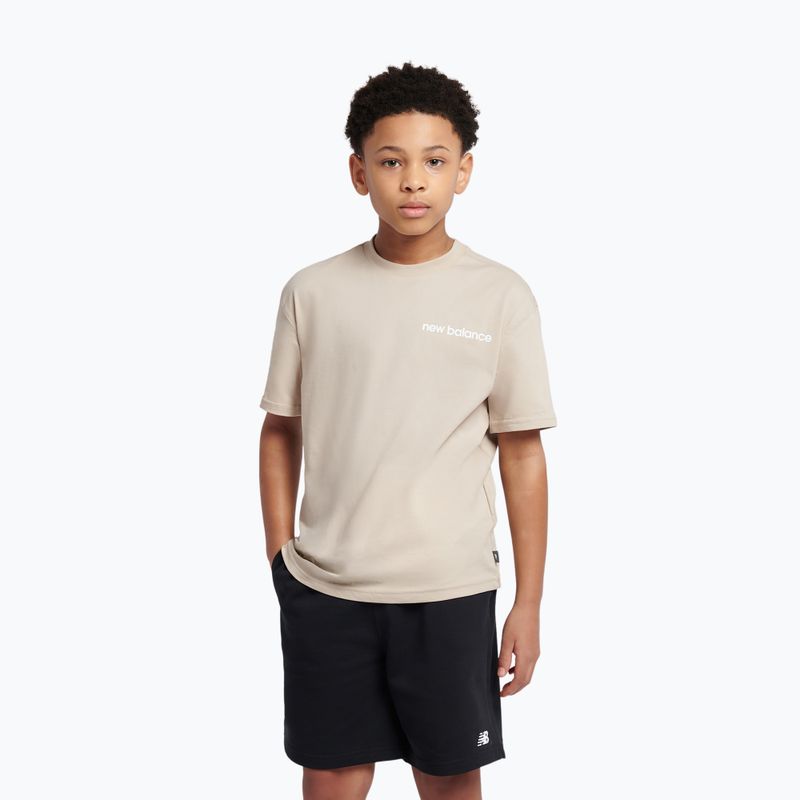 Dětské tričko New Balance 574 Shoe Graphic Tee timberwolf