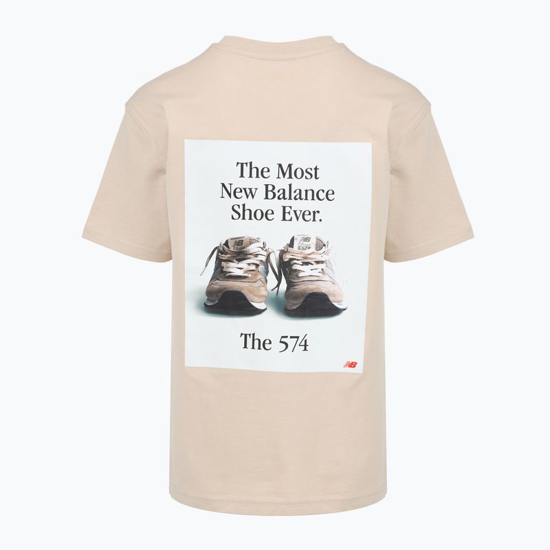 Dětské tričko New Balance 574 Shoe Graphic Tee timberwolf 7