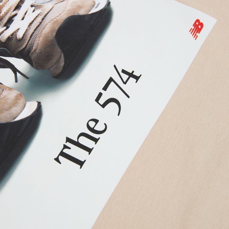 Dětské tričko New Balance 574 Shoe Graphic Tee timberwolf 8