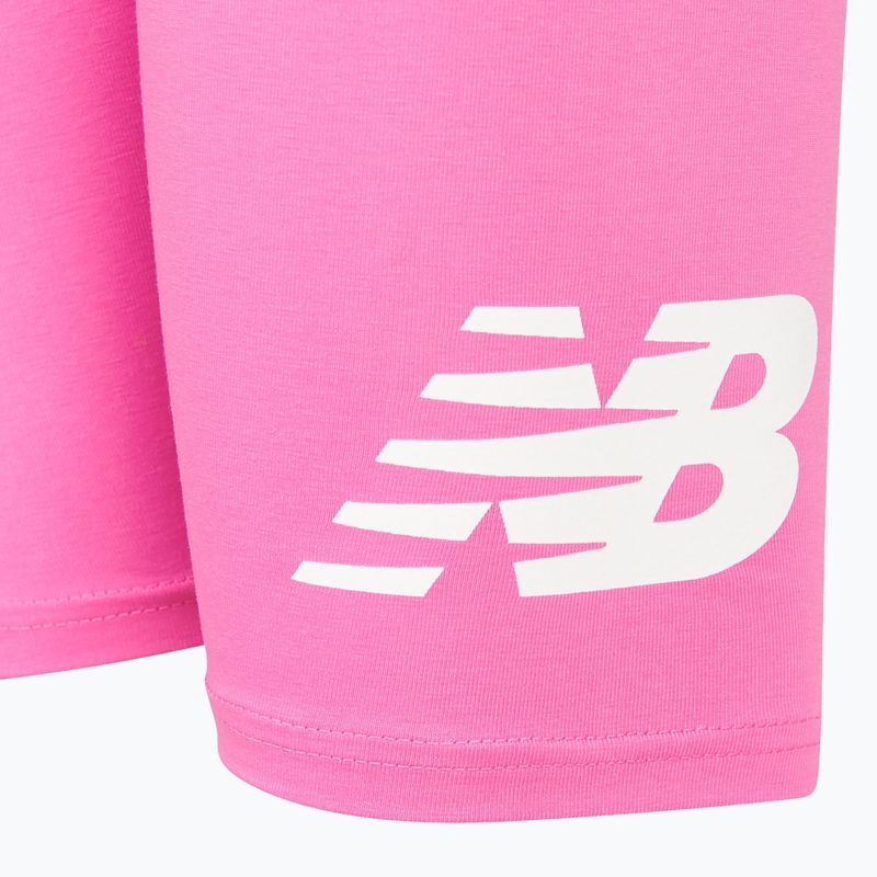 Dětské šortky New Balance Stacked Logo Cycle pink satin 4