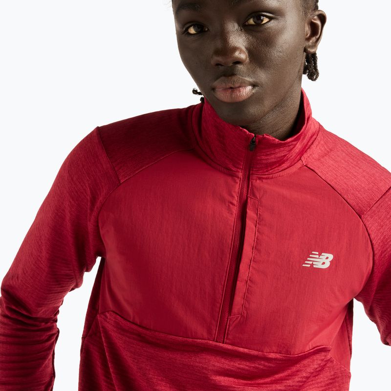 Pánské běžecké tričko Longsleeve New Balance Athletics Heat Grid 1/2 Zip podium red 4