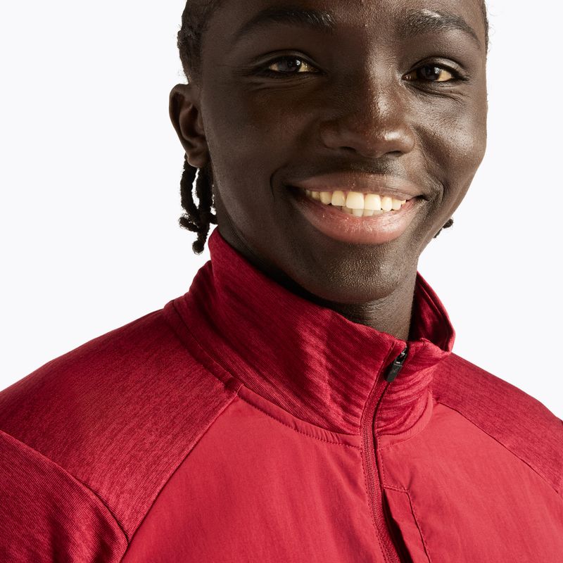 Pánské běžecké tričko Longsleeve New Balance Athletics Heat Grid 1/2 Zip podium red 5