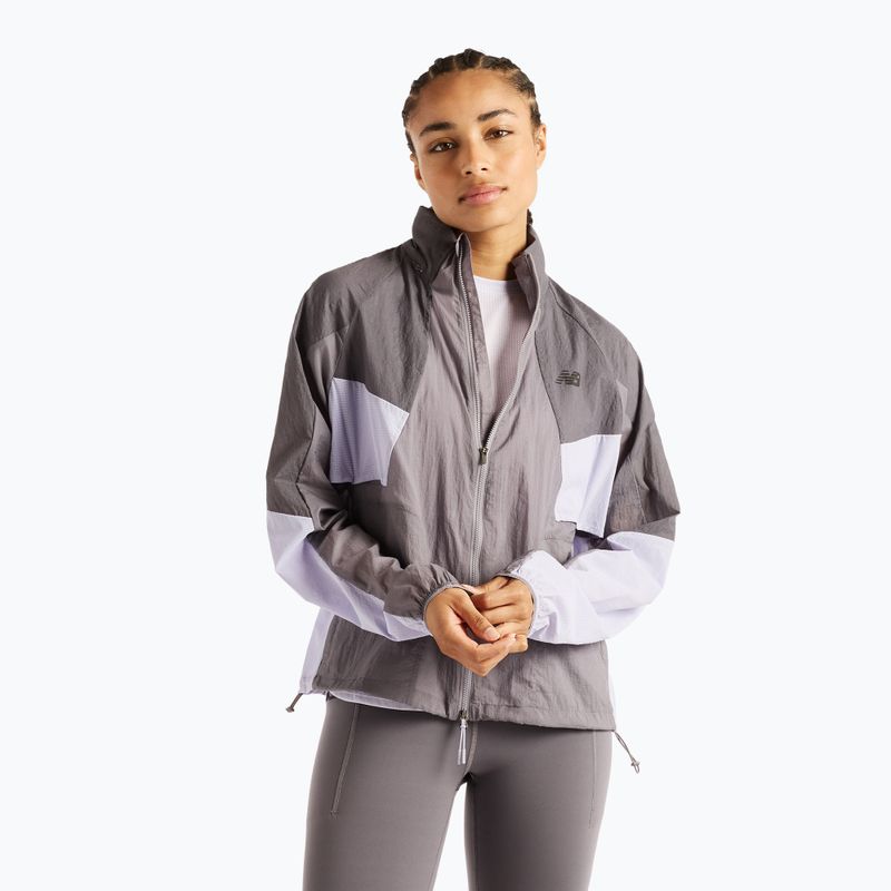 Dámská běžecká bunda New Balance Reflective RC Jacket neptune grey