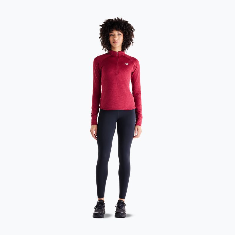 Dámské běžecké Longsleeve New Balance Athletics Heat Grid 1/2 Zip podium red 2