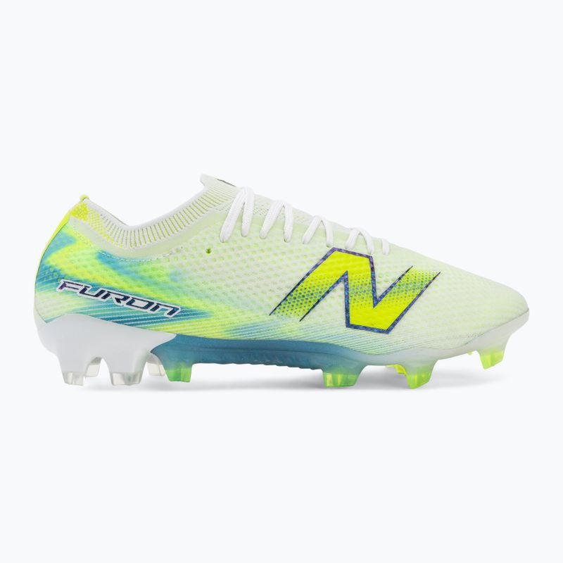 Kopačky New Balance Furon Elite V9 FG white/alkaline green 2